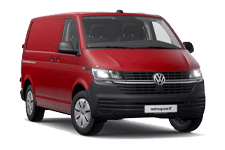 Car Hire Malvern - Red VW Transporter Automatic - Van hire Malvern